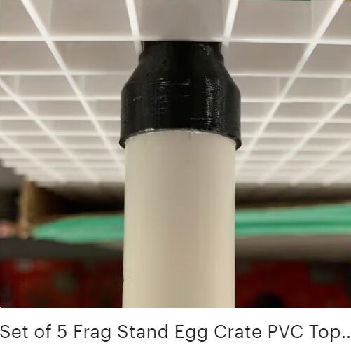 Set of 5 frag stand egg crate PVC top